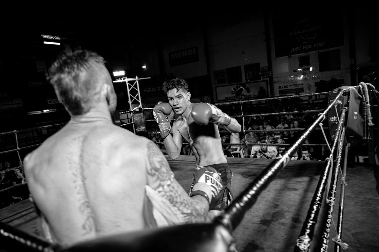 Joseph squaring off against opponent