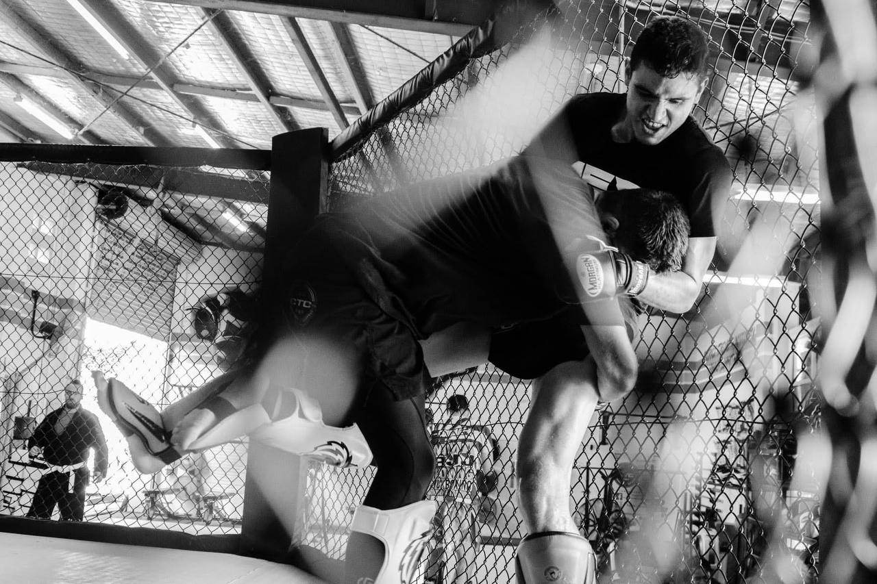 Joseph clinching in cage