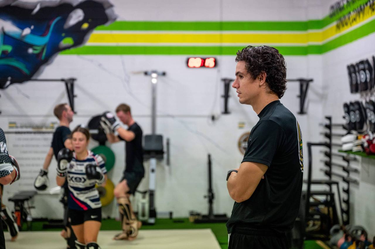 Joseph watching training