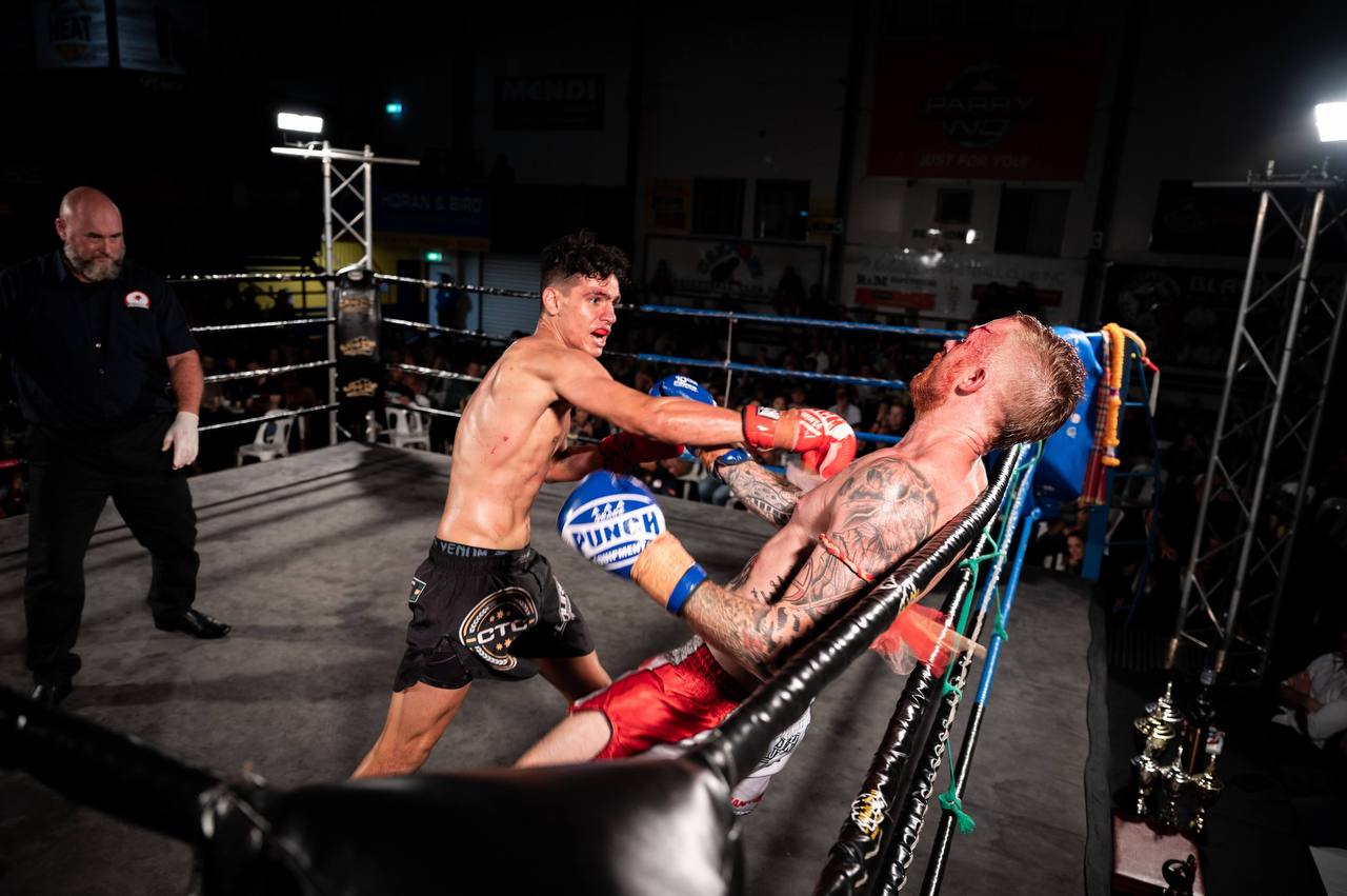 Joseph landing the finishing punch