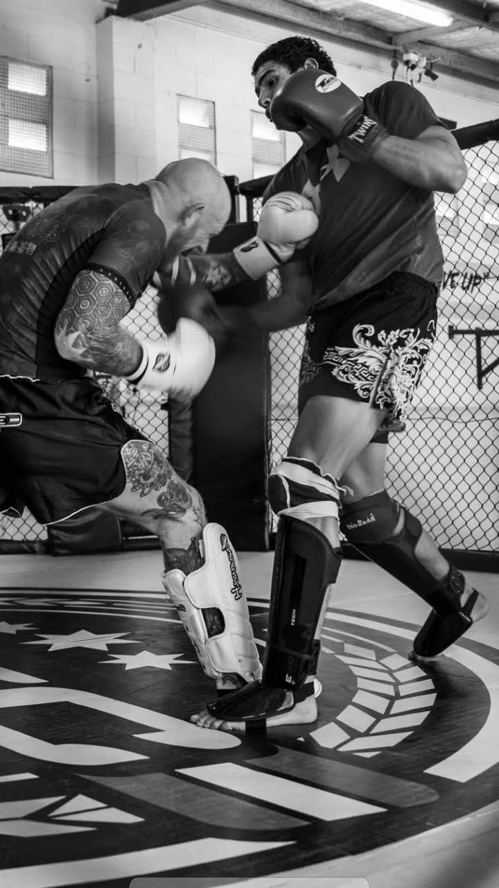 Joseph training in cage