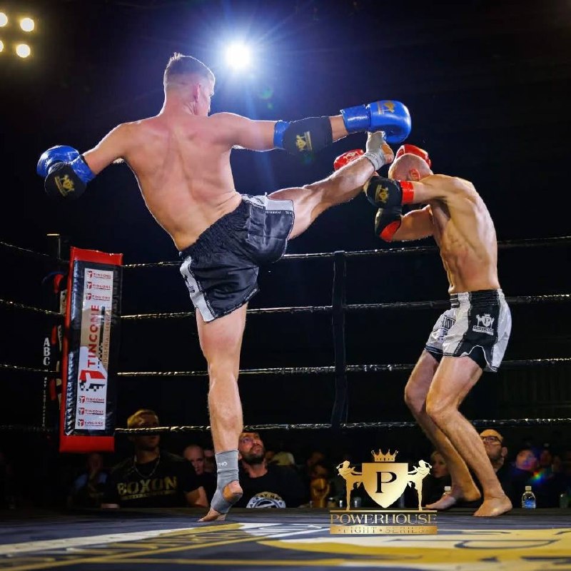 High kick under lights