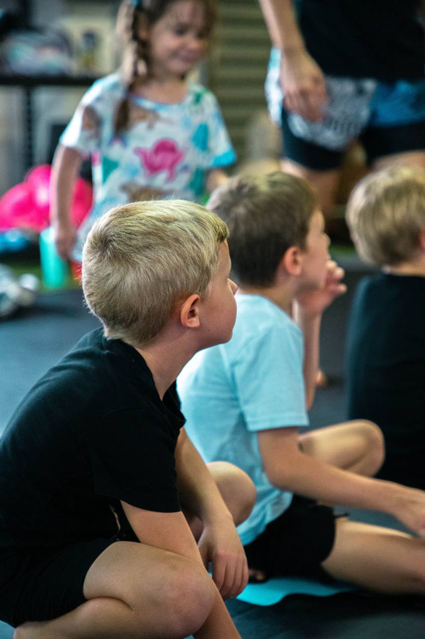Kids boys sitting