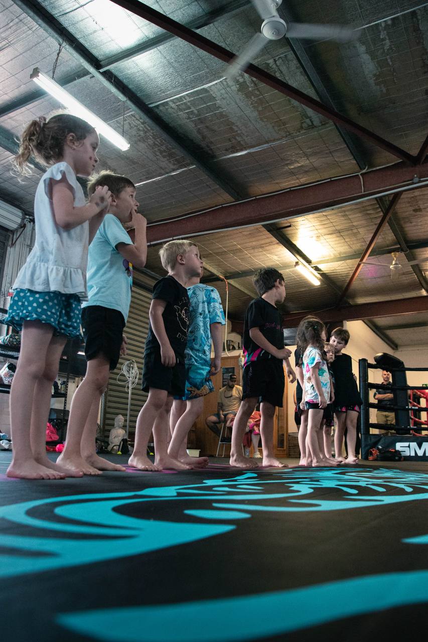 Kids standing line