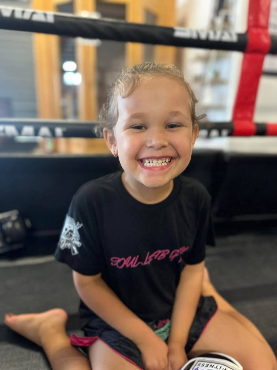 Young girl smiling