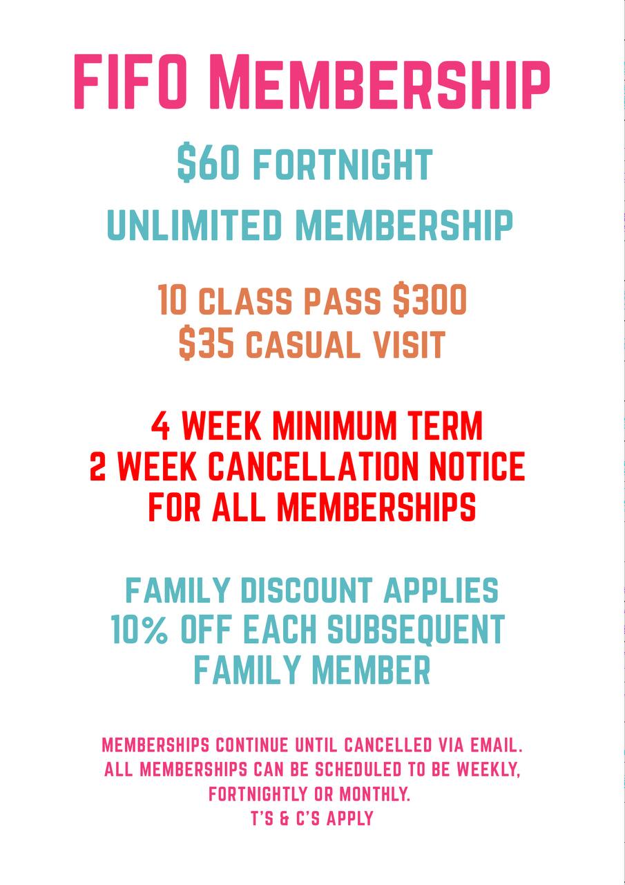 FIFO membership pricing