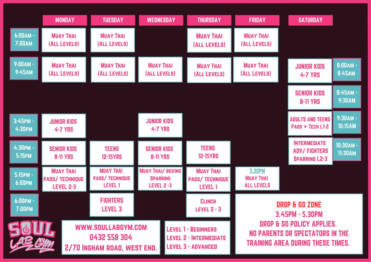 Class timetable